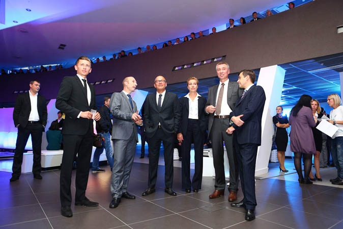 Аксель Альбрехт, Audi AG; Елена Смирнова, Ауди Россия;  Владимир Моженков, АвтоСпецЦентр; Юрий Слепцов, АвтоСпецЦентр