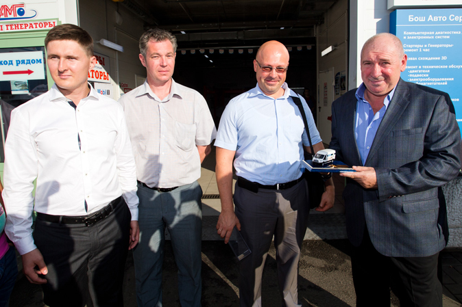 Дмитрий Скакун, Bosch; Сергей Малчихин, Бош Авто Сервис АМГ; Николай Янковский, Bosch; Андрей Гупаисов, Бош Авто Сервис АМГ