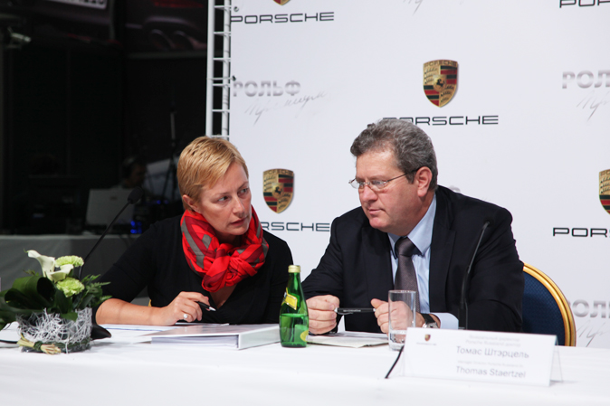 Оксана Хартонюк, Порше Руссланд; Томас Штерцель, Порше Руссланд